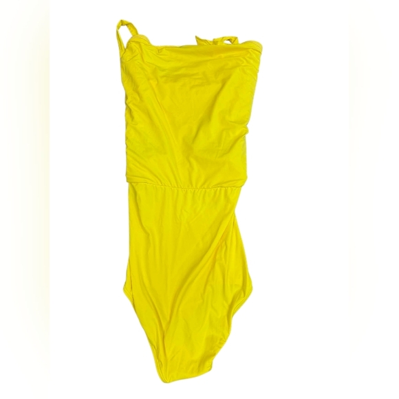 Juicy Couture NWT Halter Swim Dress Grapefruit Neon Yellow Size XS - Picture 5 of 10